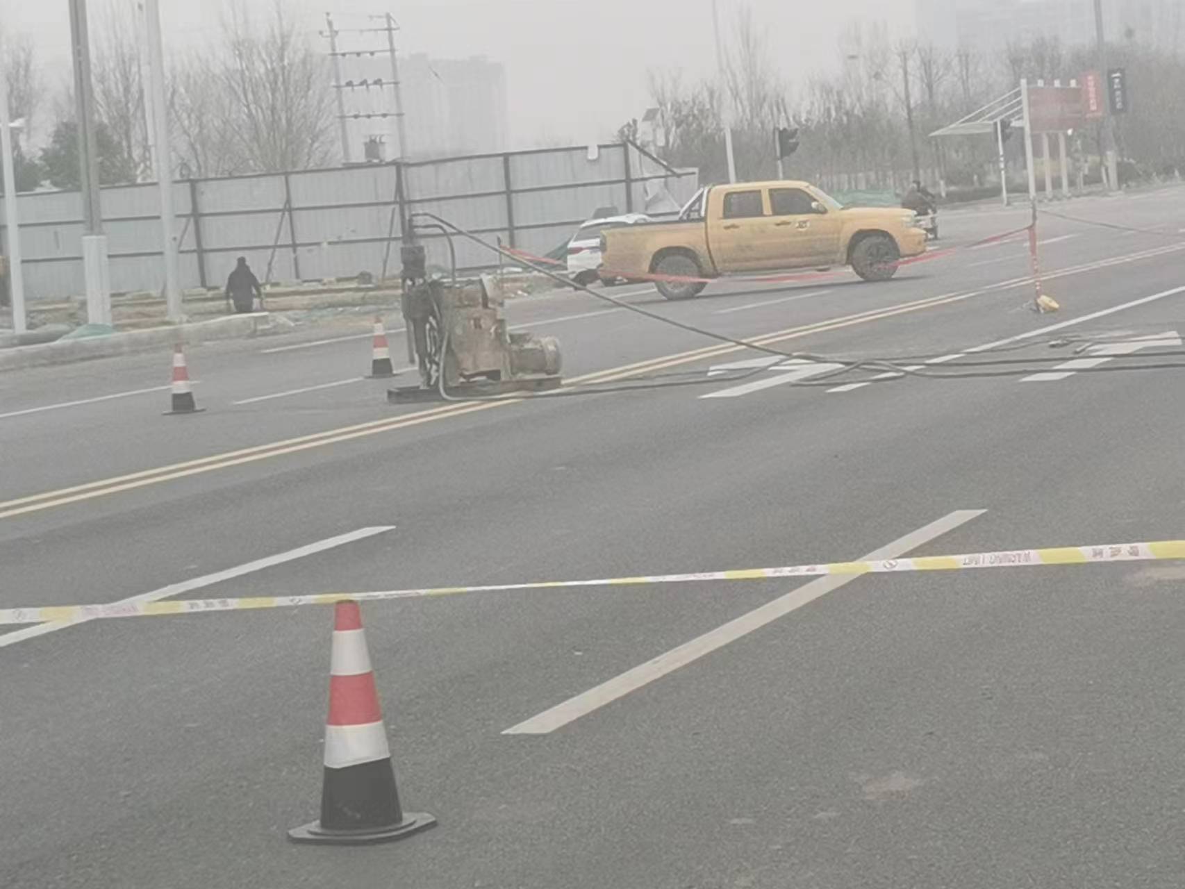 京口公路路基沉陷注浆